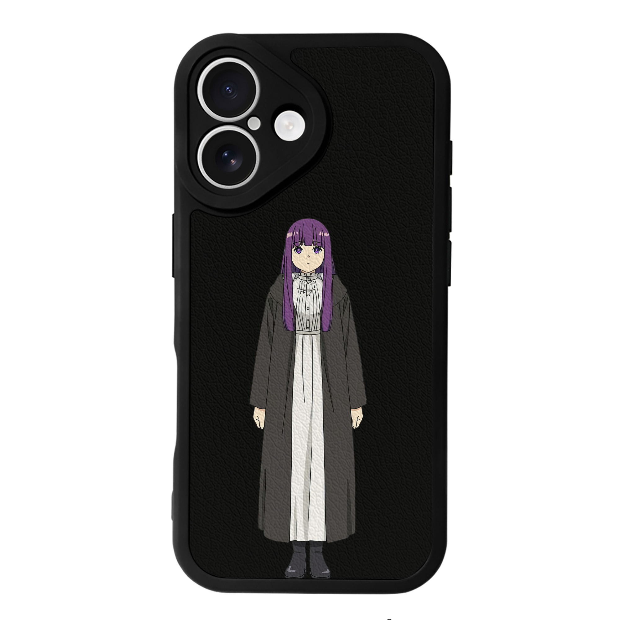（画像用） 葬送のフリーレン Frieren 【iPhone 16シリーズ対応】シリコンスマホケース（レザー調） 材質：シリコン